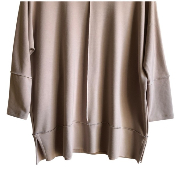 Spanx‎ P.L.T Dolman Long Sleeve Pullover Sweatshirt NWOT Taupe Size 1X - Picture 5 of 15